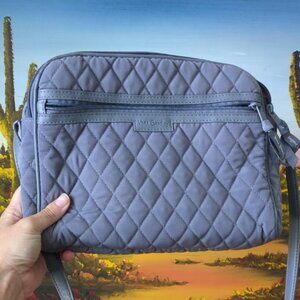Vera Bradley Quilted Gray Crossbody Bag